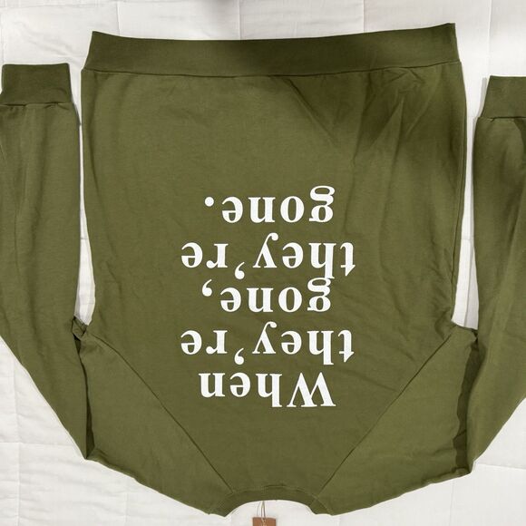 Voice Of The Vanishing Barba Azul Crew Shirt In Olive Green - L - Picture 9 of 9